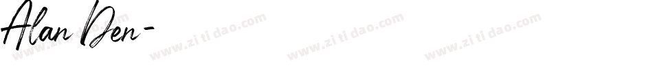 Alan Den字体转换